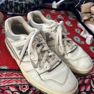 Aimé Leon Dore x New Balance 550 sneakers in white/grey